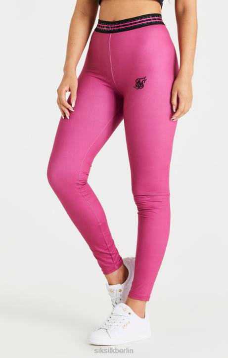 Frauen SikSilk Rosa Tape-Leggings Bekleidung J0NL171