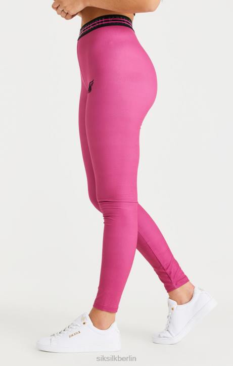 Frauen SikSilk Rosa Tape-Leggings Bekleidung J0NL171