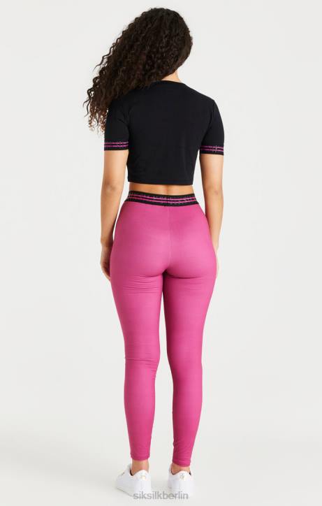 Frauen SikSilk Rosa Tape-Leggings Bekleidung J0NL171