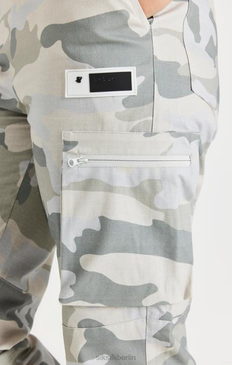 Frauen SikSilk Camo-Rip-Stop-Cargohose Bekleidung J0NL180