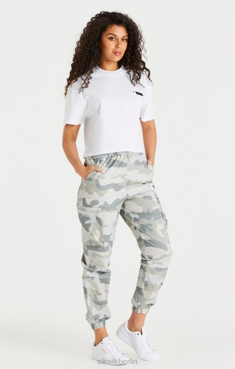 Frauen SikSilk Camo-Rip-Stop-Cargohose Bekleidung J0NL180