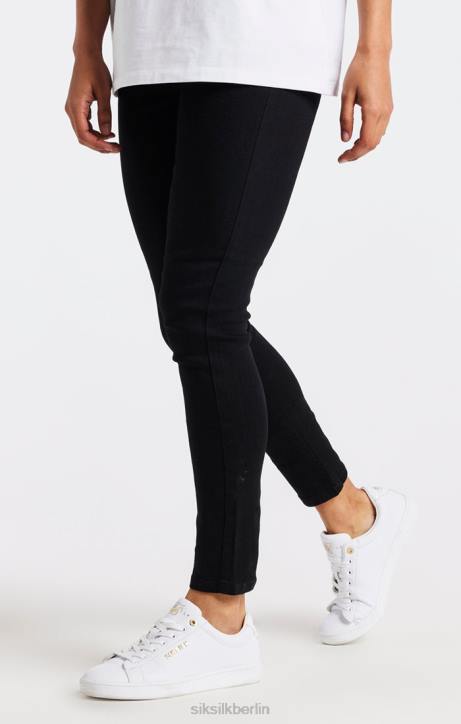 Frauen SikSilk Schwarze, essentielle Skinny-Denim-Jeans Bekleidung J0NL192