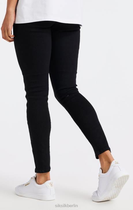 Frauen SikSilk Schwarze, essentielle Skinny-Denim-Jeans Bekleidung J0NL192