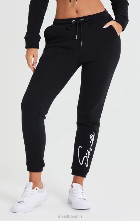 Frauen SikSilk Essential Jogger – Schwarz Bekleidung J0NL166