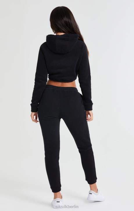Frauen SikSilk Essential Jogger – Schwarz Bekleidung J0NL166