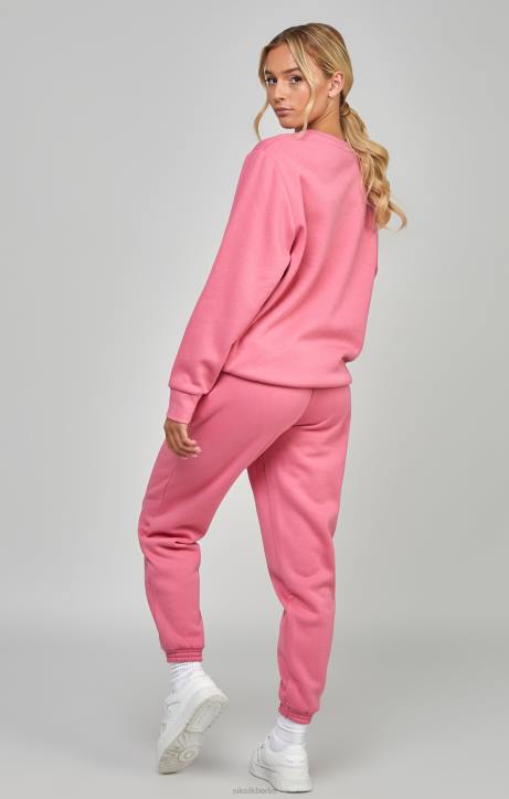 Frauen SikSilk Rosa Essential-Jogginghose Bekleidung J0NL175