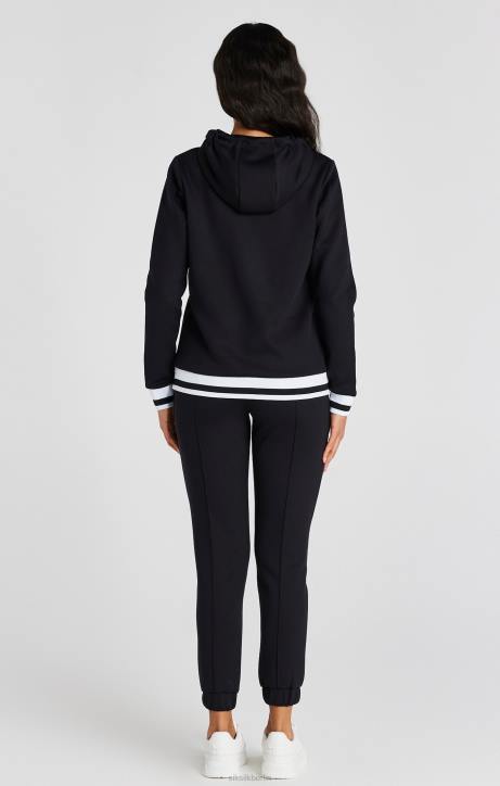 Frauen SikSilk Schwarze Basketball-Trainingshose Bekleidung J0NL168