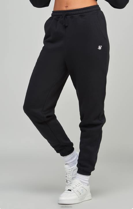 Frauen SikSilk Schwarzer Essential-Jogger Bekleidung J0NL177