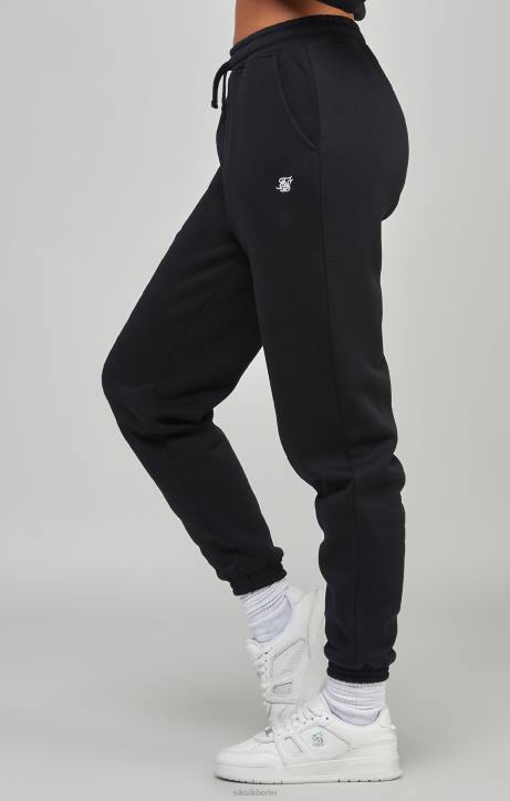 Frauen SikSilk Schwarzer Essential-Jogger Bekleidung J0NL177