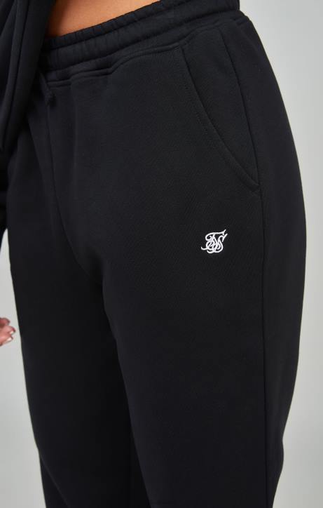 Frauen SikSilk Schwarzer Essential-Jogger Bekleidung J0NL177