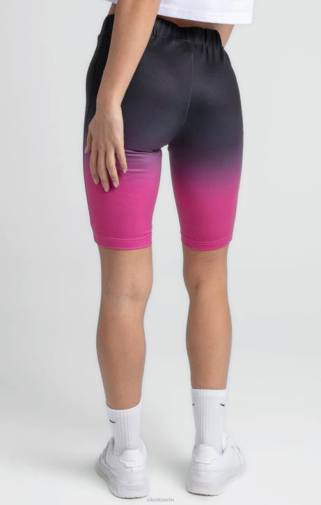 Frauen SikSilk Schwarz-Fade-Zyklus kurz Bekleidung J0NL202