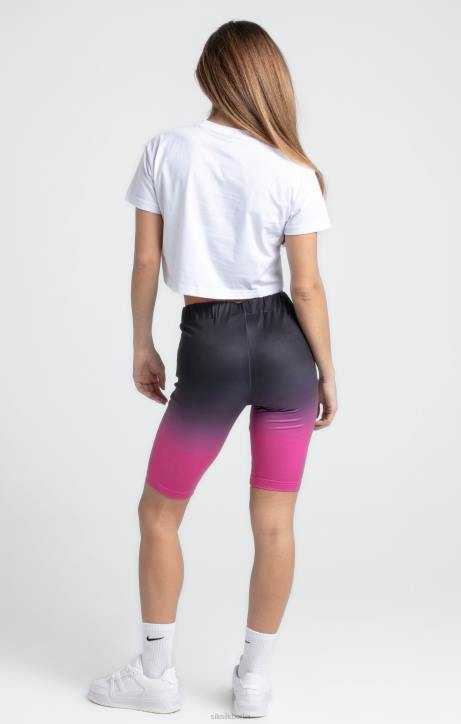 Frauen SikSilk Schwarz-Fade-Zyklus kurz Bekleidung J0NL202