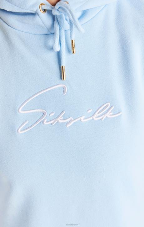 Frauen SikSilk Signature Essentials Kapuzenkleid – Blau Bekleidung J0NL148