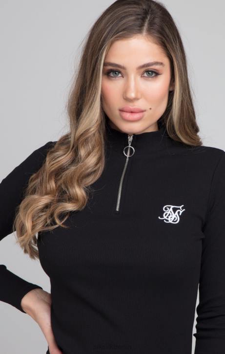 Frauen SikSilk Velours, figurbetontes Kleid – Schwarz Bekleidung J0NL153