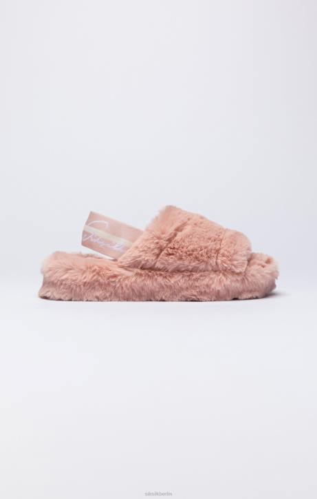 Frauen SikSilk Rosa flauschiger Slipper Schuhwerk J0NL274