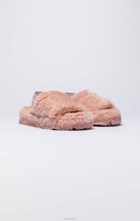 Frauen SikSilk Rosa flauschiger Slipper Schuhwerk J0NL274