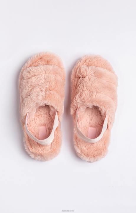 Frauen SikSilk Rosa flauschiger Slipper Schuhwerk J0NL274