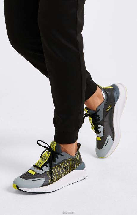 Frauen SikSilk Grauer Mako-Performance-Lauftrainer Schuhwerk J0NL254