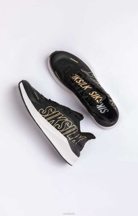 Frauen SikSilk Schwarzer Mako-Performance-Lauftrainer Schuhwerk J0NL258