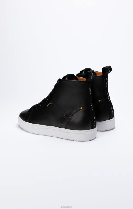 Frauen SikSilk Schwarzer klassischer High-Top-Sneaker Schuhwerk J0NL260