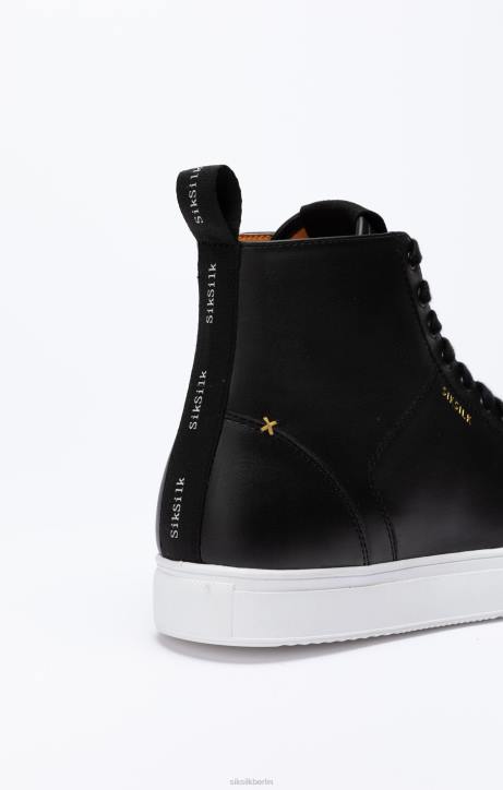 Frauen SikSilk Schwarzer klassischer High-Top-Sneaker Schuhwerk J0NL260