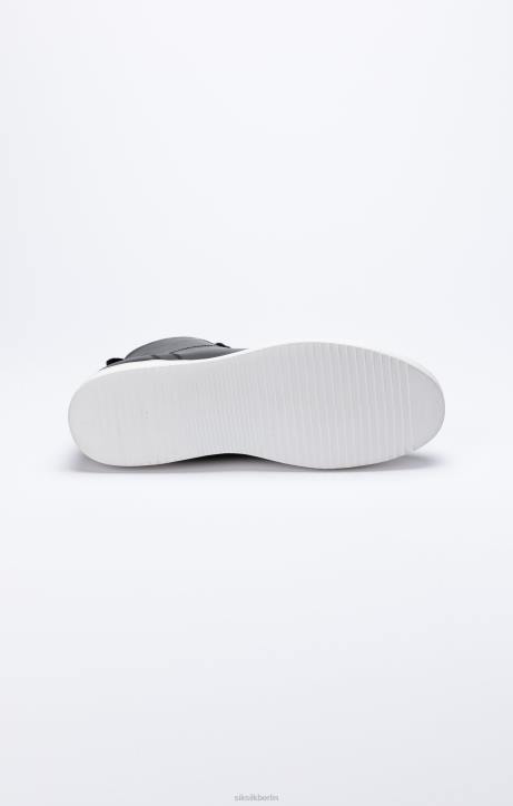 Frauen SikSilk Schwarzer klassischer High-Top-Sneaker Schuhwerk J0NL260