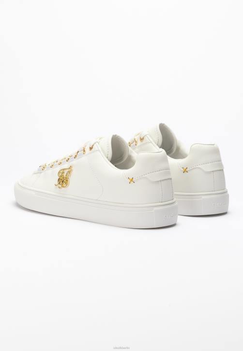 Frauen SikSilk Weißer Barra-Schlangenledereffekt Schuhwerk J0NL269