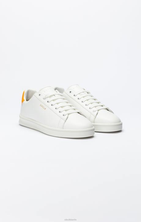 Frauen SikSilk Weißer Low-Top-Freizeitsneaker Schuhwerk J0NL250