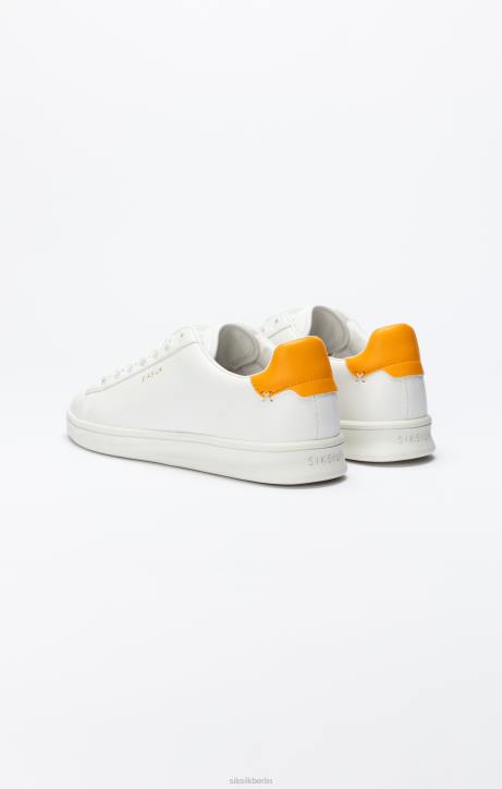 Frauen SikSilk Weißer Low-Top-Freizeitsneaker Schuhwerk J0NL250