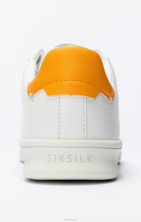 Frauen SikSilk Weißer Low-Top-Freizeitsneaker Schuhwerk J0NL250