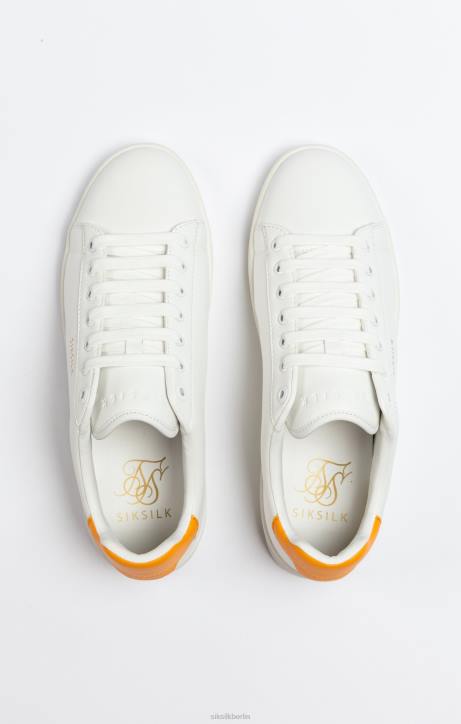 Frauen SikSilk Weißer Low-Top-Freizeitsneaker Schuhwerk J0NL250