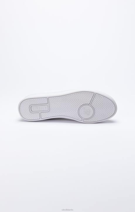 Frauen SikSilk Weißer Low-Top-Freizeitsneaker Schuhwerk J0NL259