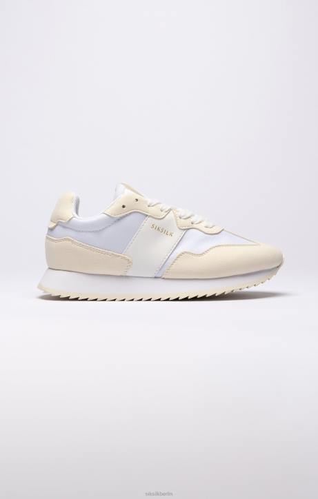 Frauen SikSilk Weißer Retro-Lauftrainer Schuhwerk J0NL276