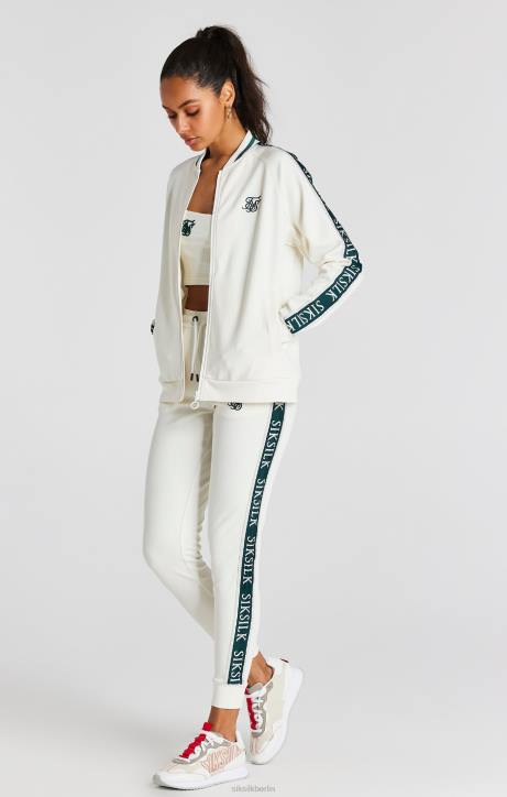 Frauen SikSilk Ecru-Tape-Bomberjacke Bekleidung J0NL89