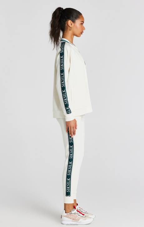 Frauen SikSilk Ecru-Tape-Bomberjacke Bekleidung J0NL89