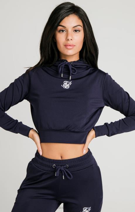 Frauen SikSilk Marineblaues Essential-Trainingsoberteil Bekleidung J0NL107