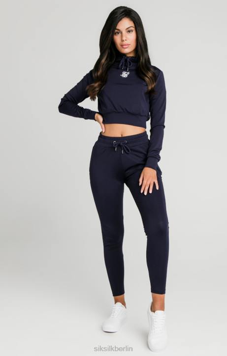 Frauen SikSilk Marineblaues Essential-Trainingsoberteil Bekleidung J0NL107