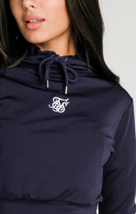 Frauen SikSilk Marineblaues Essential-Trainingsoberteil Bekleidung J0NL107
