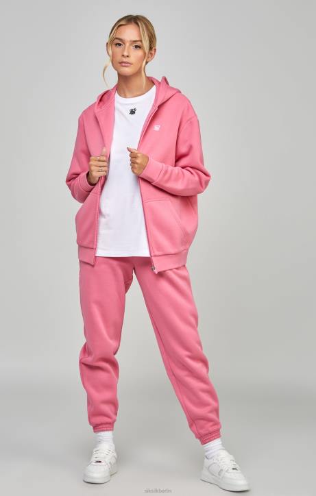 Frauen SikSilk Pinker Essential-Reißverschluss Bekleidung J0NL102