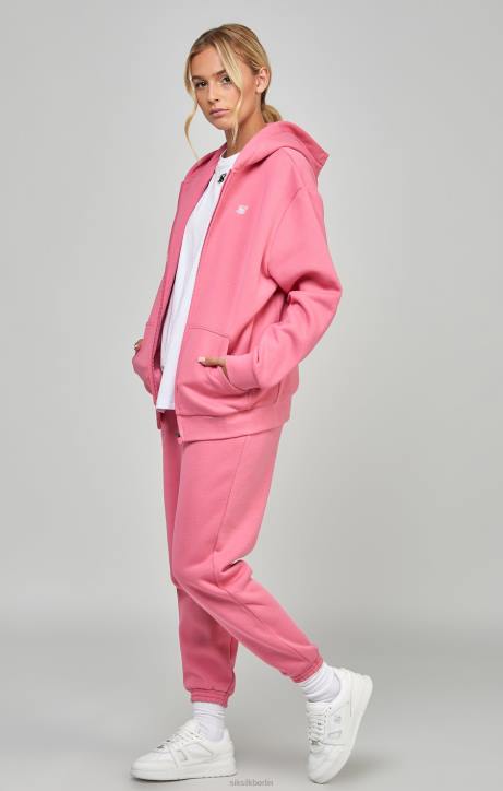 Frauen SikSilk Pinker Essential-Reißverschluss Bekleidung J0NL102