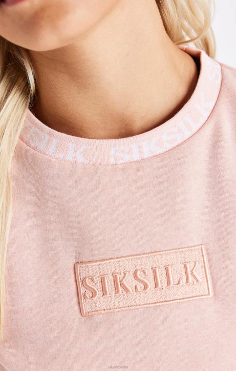Frauen SikSilk Rosa Crop-Sweat Bekleidung J0NL91
