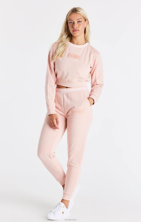 Frauen SikSilk Rosa Crop-Sweat Bekleidung J0NL91