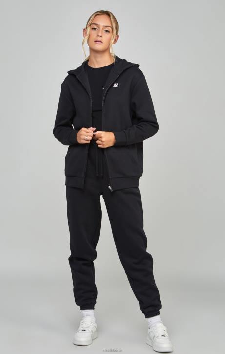 Frauen SikSilk Schwarzer Essential-Reißverschluss Bekleidung J0NL100