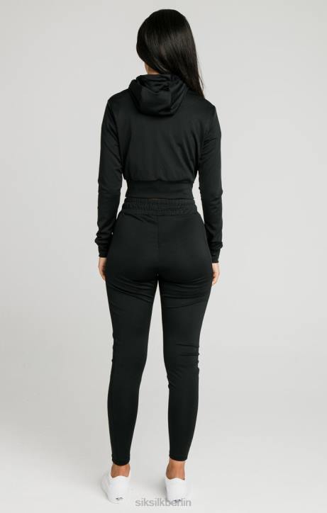 Frauen SikSilk Schwarzes Essential-Trainingsoberteil Bekleidung J0NL97
