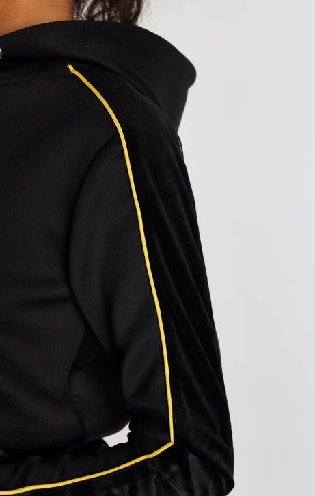 Frauen SikSilk Schwarzes Trainingsoberteil Bekleidung J0NL106