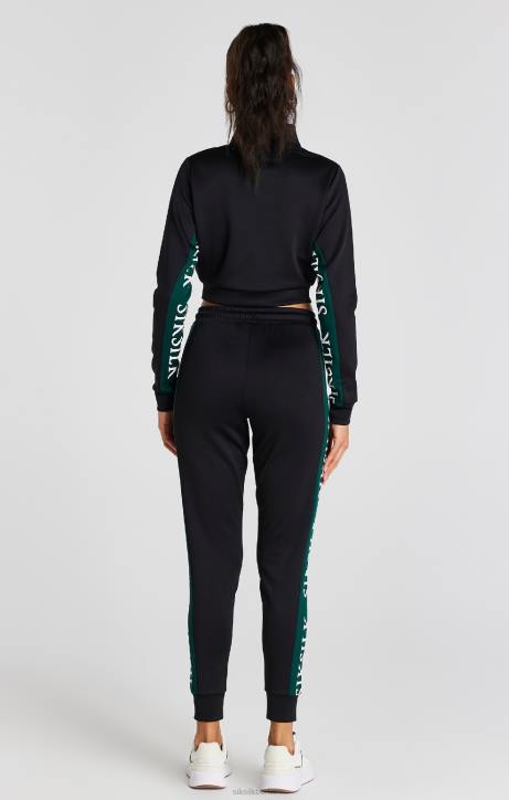 Frauen SikSilk Schwarzes Trainingsoberteil Bekleidung J0NL74