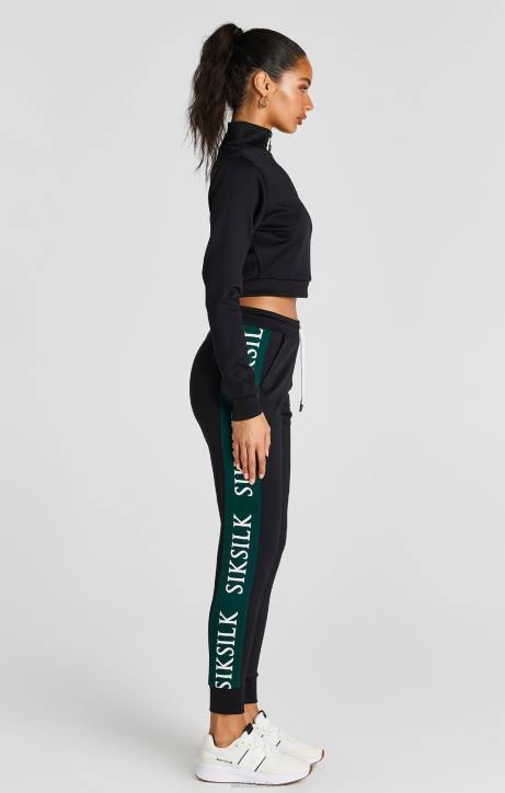 Frauen SikSilk Schwarzes Trainingsoberteil Bekleidung J0NL74
