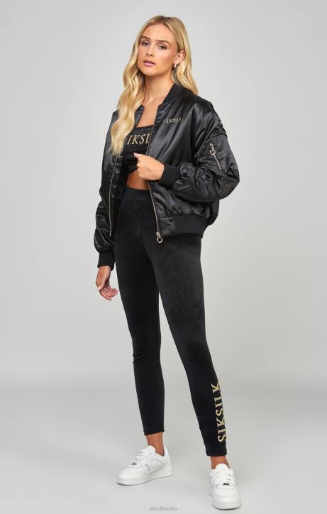 Frauen SikSilk Hochglänzende, übergroße Bomberjacke Bekleidung J0NL136