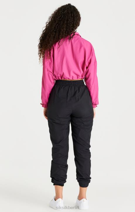 Frauen SikSilk Rosa kurze, geraffte Jacke Bekleidung J0NL134