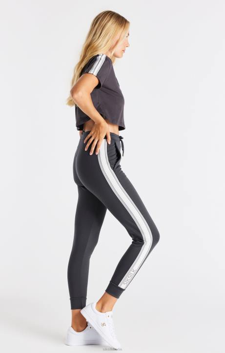 Frauen SikSilk graues Crop-T-Shirt Bekleidung J0NL30